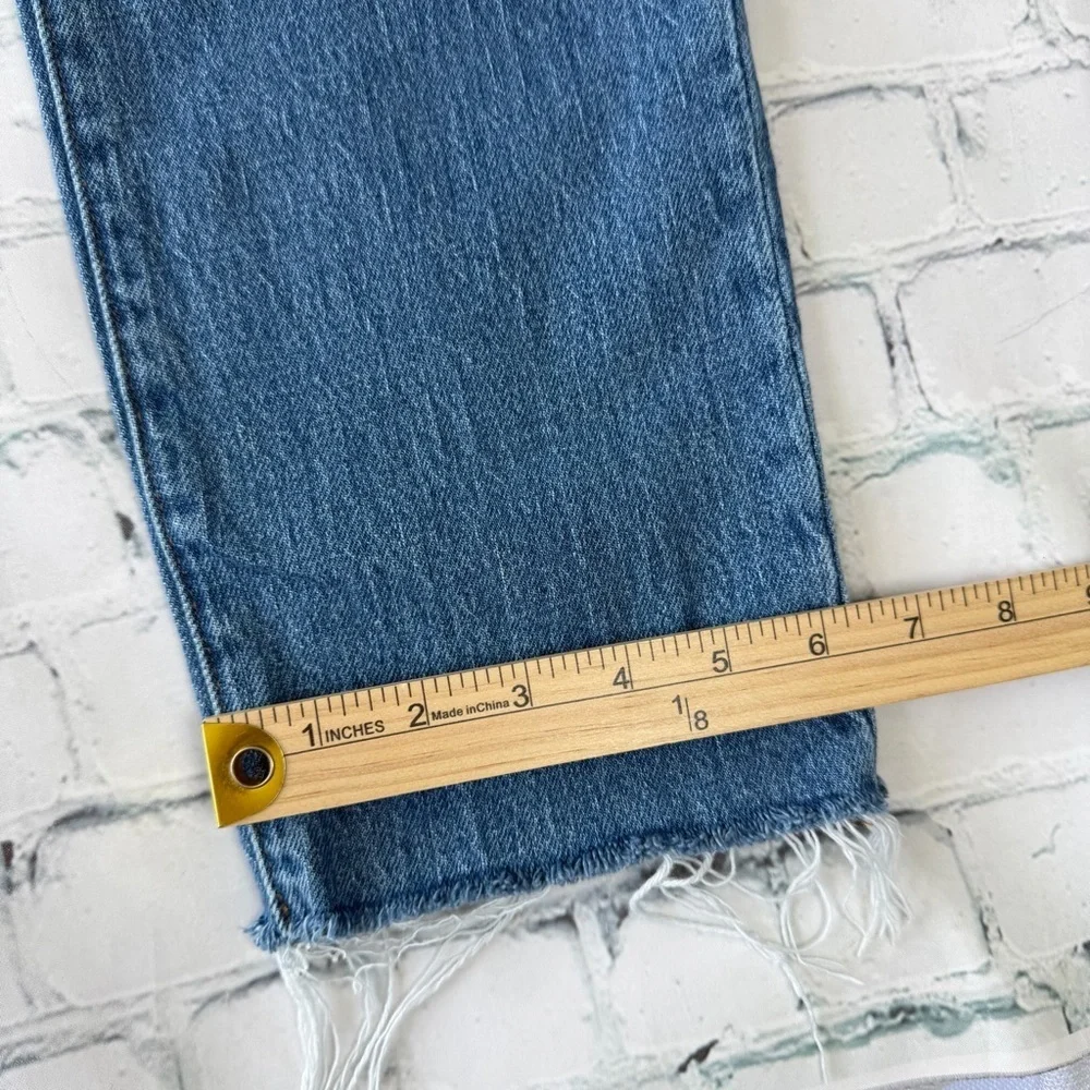 ✅ Madewell High-Rise Blue The perfect Vintage  Jeans frayed hem size 27